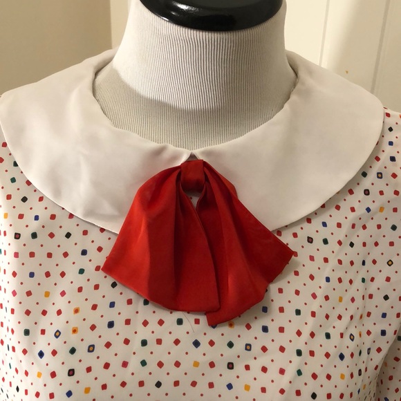 COPY - Vintage Joy Gordon Vintage Dress  Blouson Collar. - Picture 4 of 11